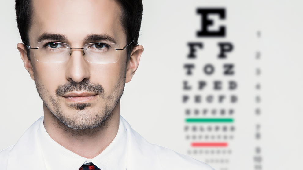 Eye Doctor Assessing Daily Supplement Progress