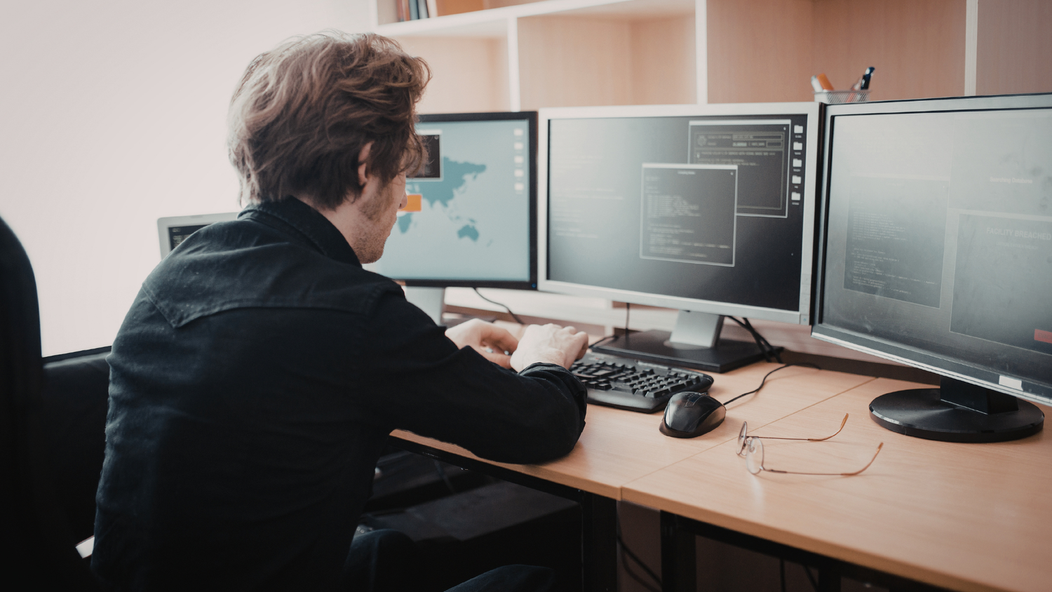 Professional Focused On Productivity At Desk