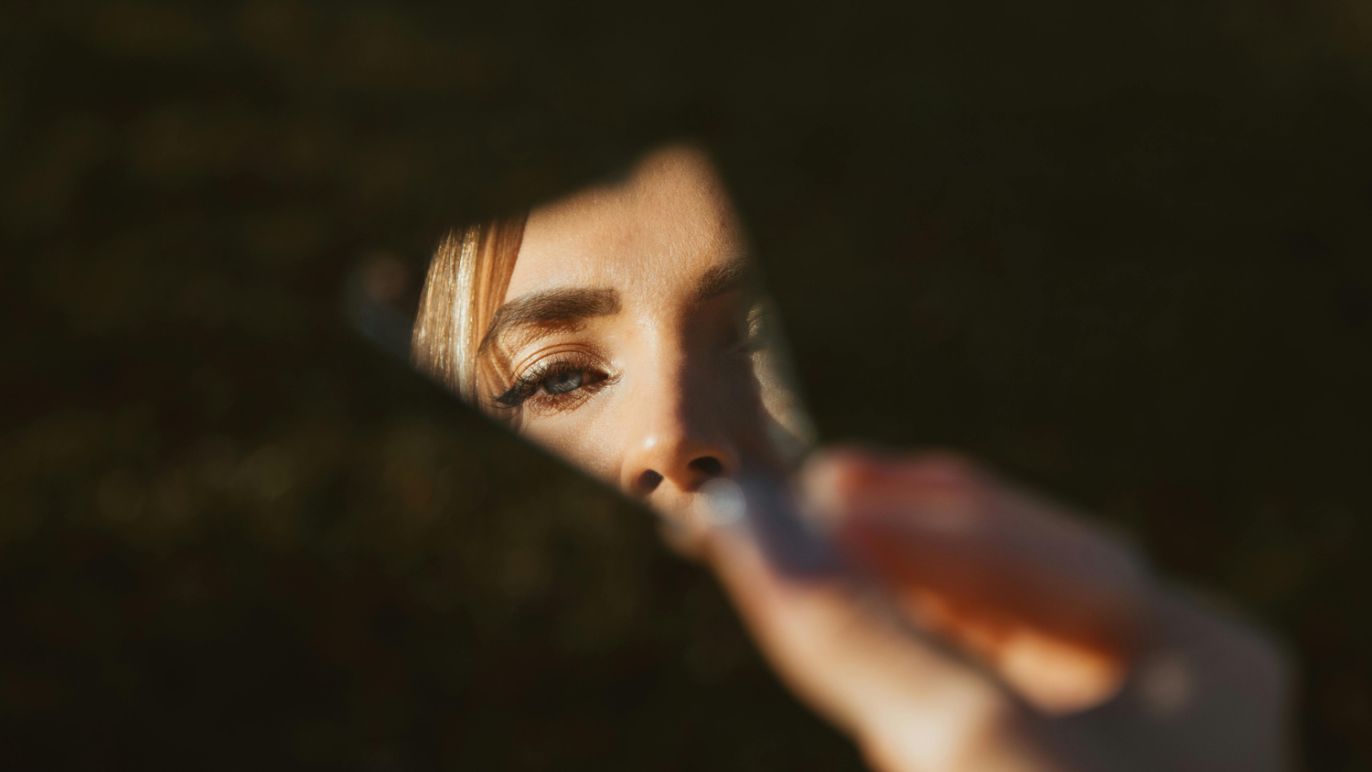 Woman Considering Natural Eye Supplement Ingredients Choice