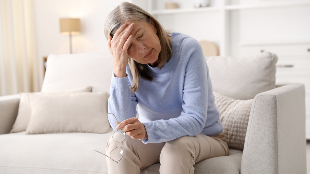 Woman Experiencing Mental Fatigue Needing Cognitive Support