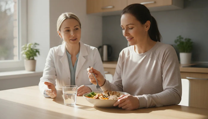 Nutrition after surgery for healing with a balanced meal