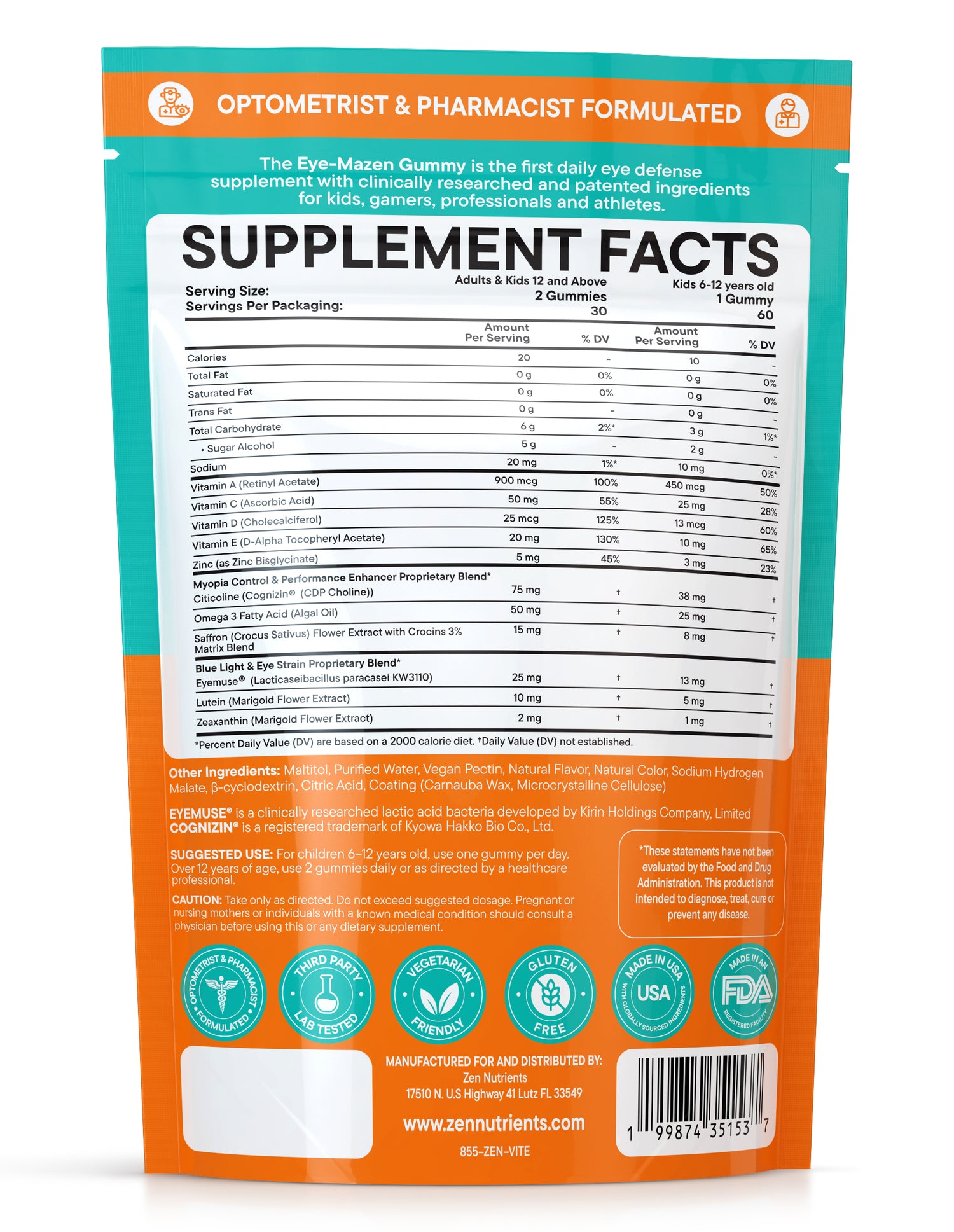 THE EYE-MAZEN GUMMY (Adult & Teens)