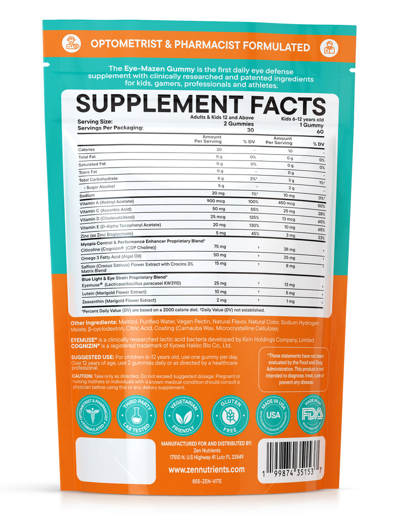 THE EYE-MAZEN GUMMY (Adult & Teens)