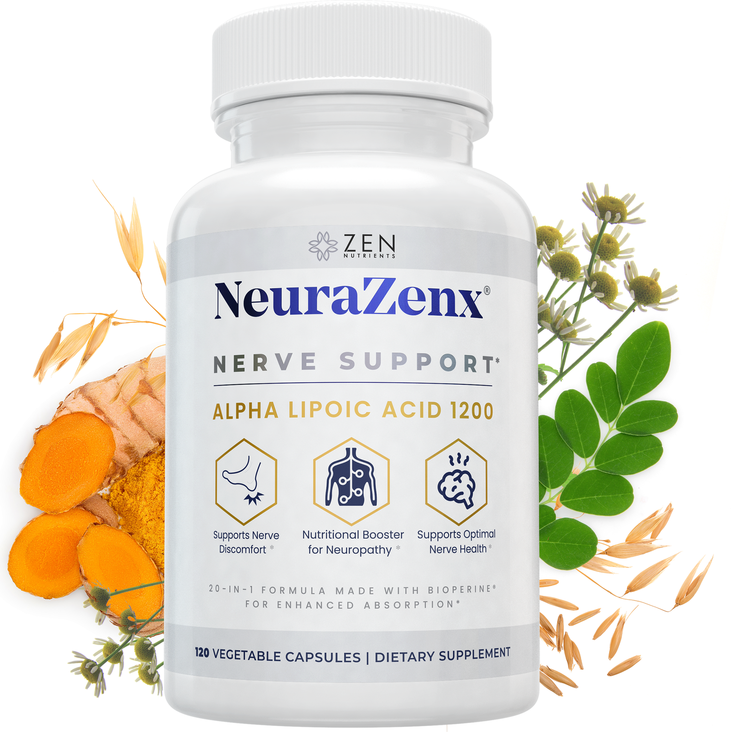 NeuropAWAY Nerve Support Formula Neuropathy Pain Relief Burning Feet Tingling Numbness Pain In - Foto 4